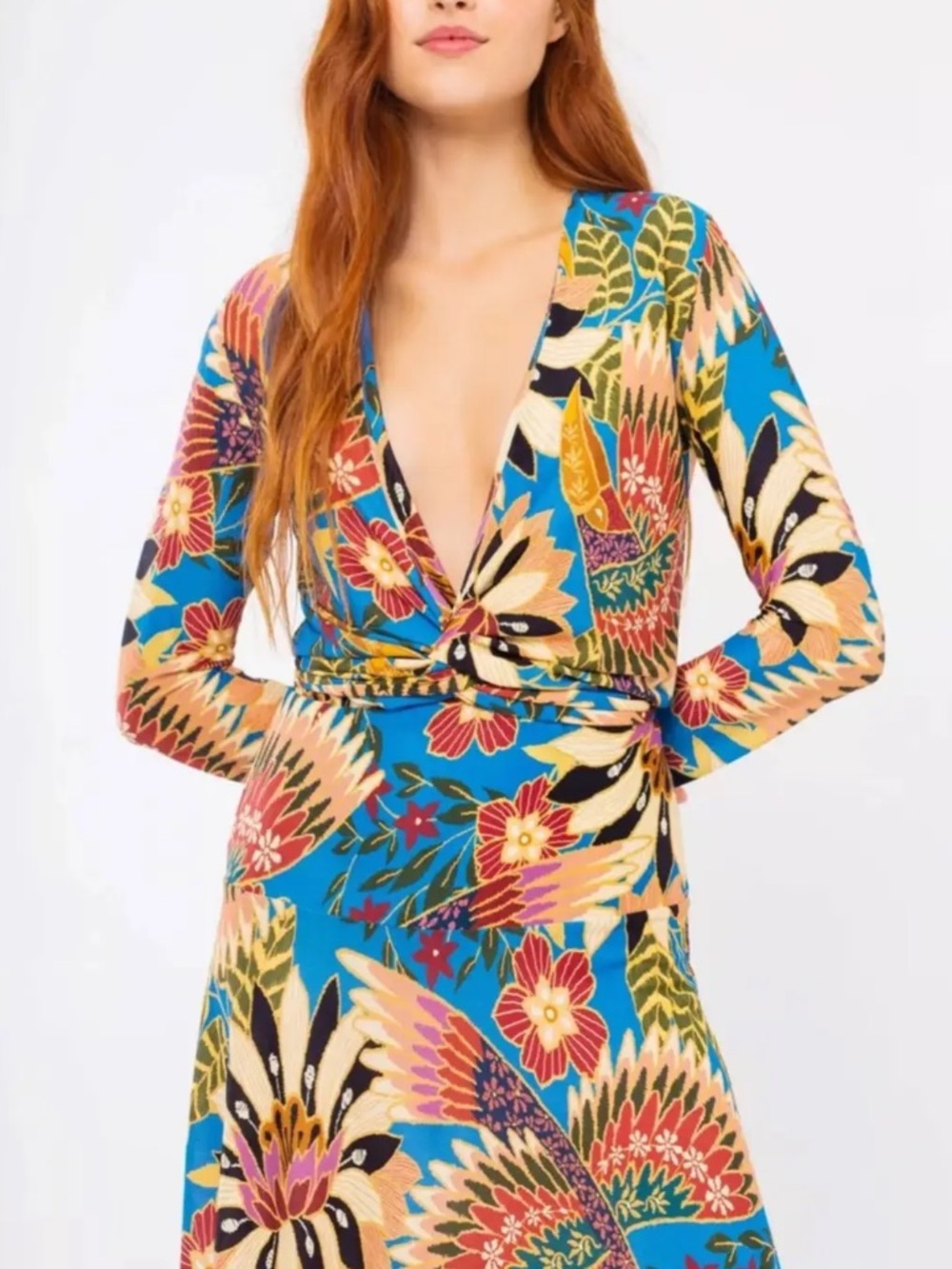 Farm Rio Floral Midi Dress Size Small